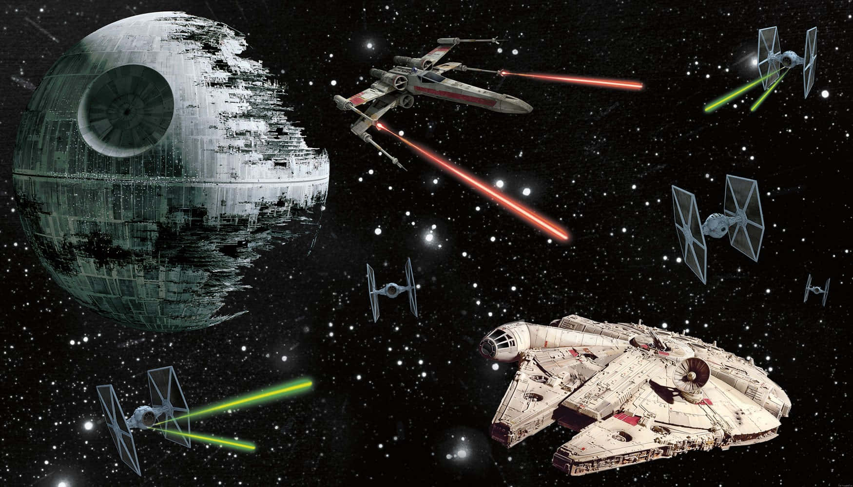 Epic Star Wars Space Battle Wallpaper