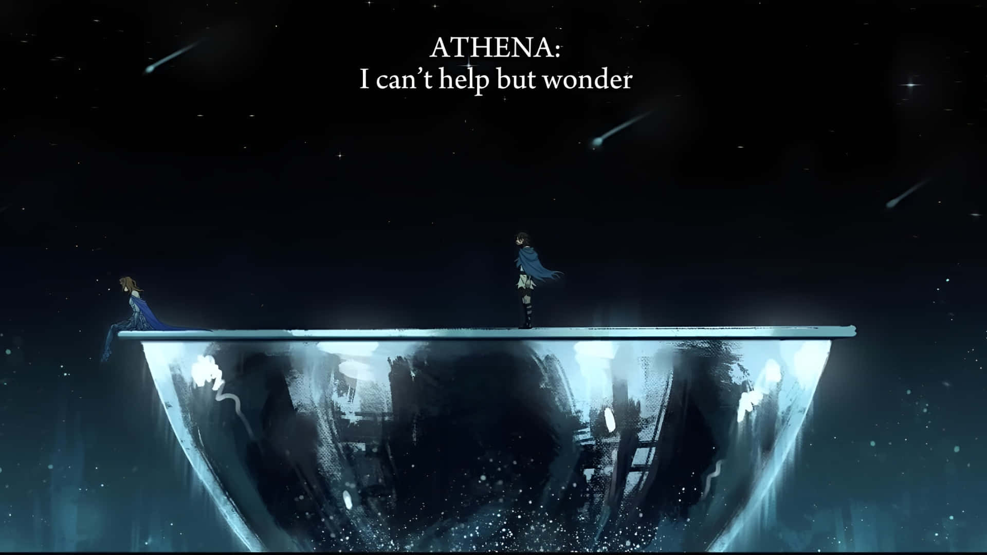 Escena Épica De Athena En El Musical Fondo de pantalla