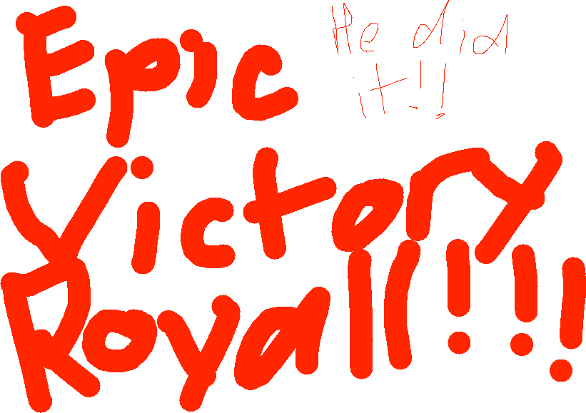 Epic Victory Royale Celebration PNG