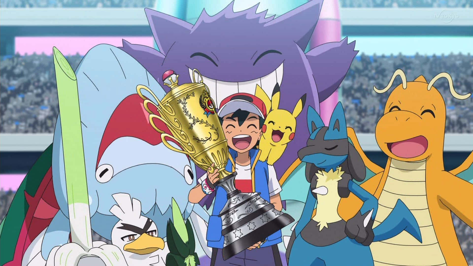 Épicabatalla En El Campeonato Mundial De Pokémon. Fondo de pantalla