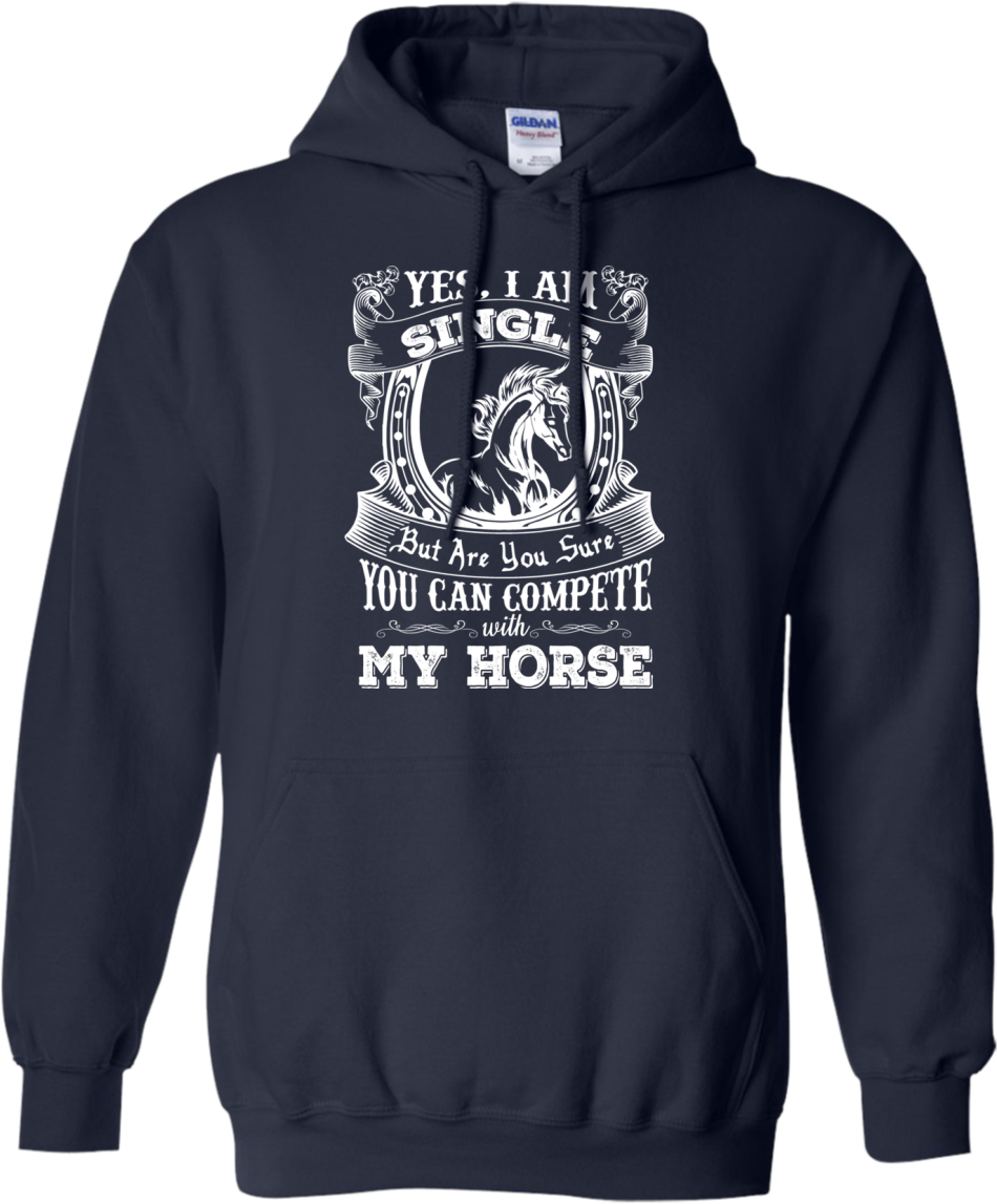 Equestrian Humor Hoodie Design PNG