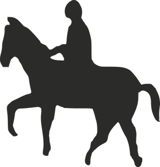 Equestrian Silhouette Graphic PNG
