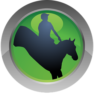 Equestrian Silhouette Icon PNG