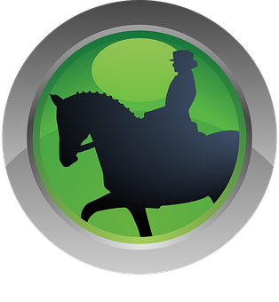 Equestrian Silhouette Icon PNG