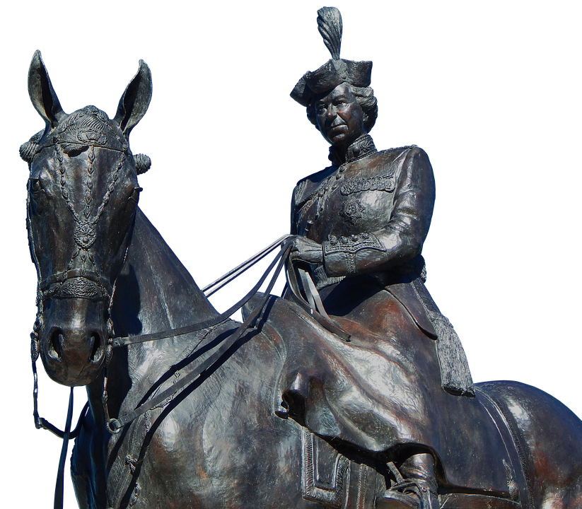 Equestrian Statue Queenon Horseback PNG