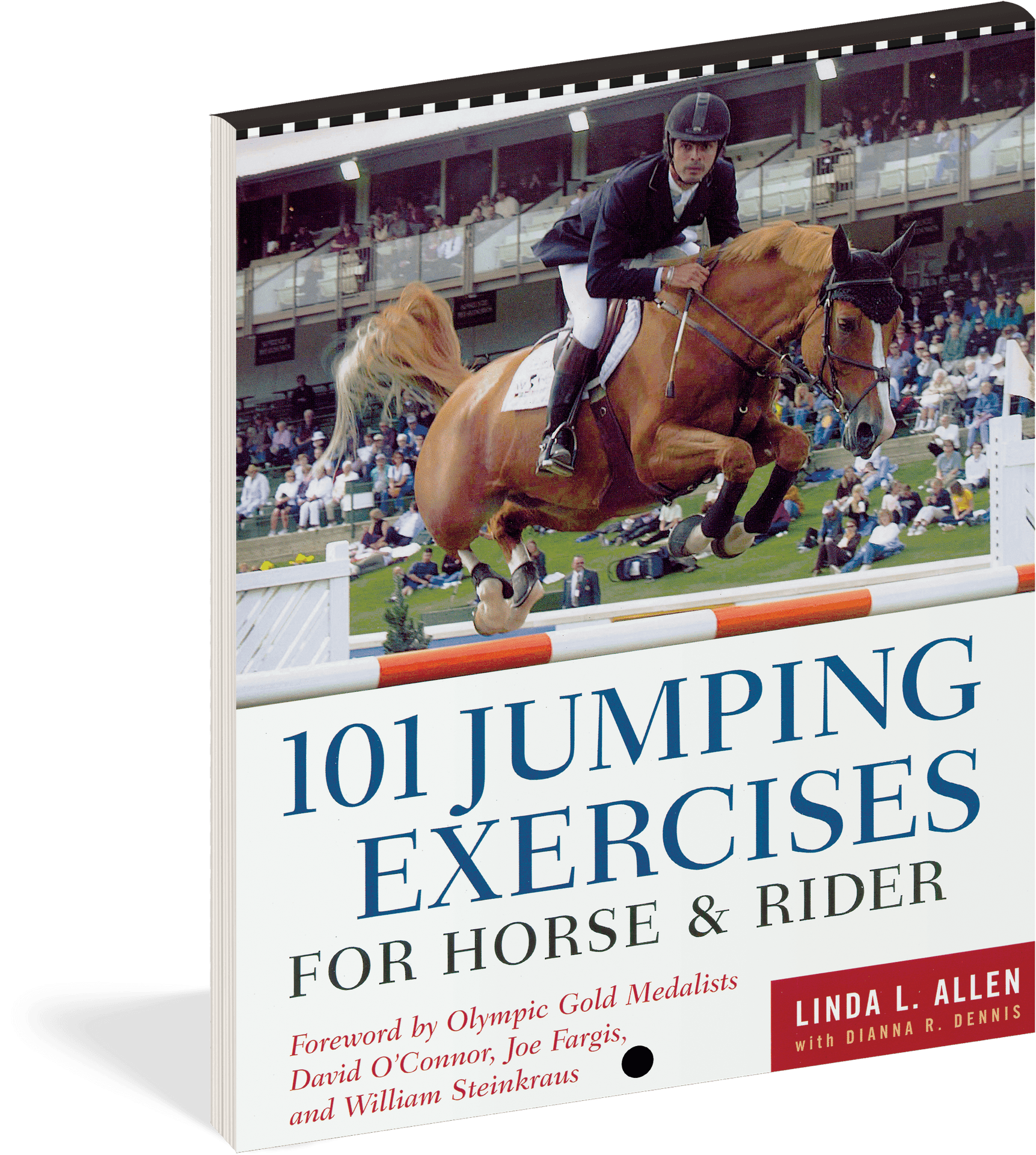Equestrian_ Jumping_ Exercise_ Book_ Cover PNG