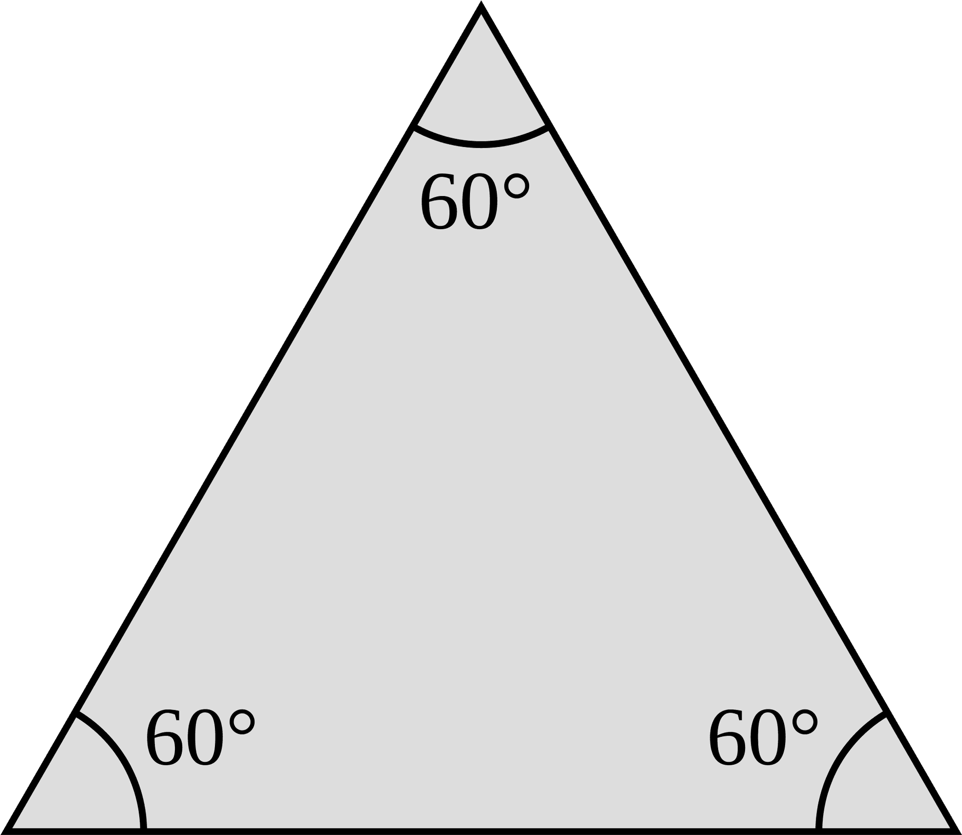 Equilateral Triangle60 Degrees Angles PNG