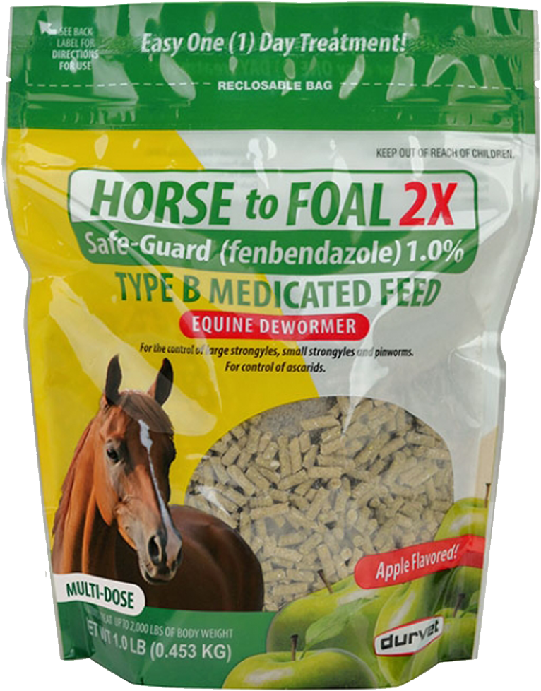 Equine Dewormer Medicated Feed Package PNG