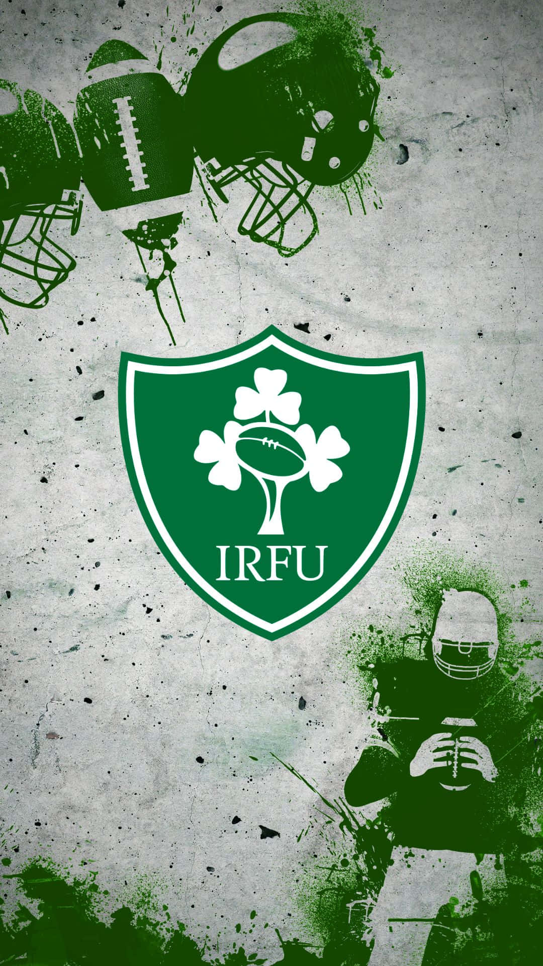 Equipode Rugby De Irlanda En Acción En El Campo Fondo de pantalla
