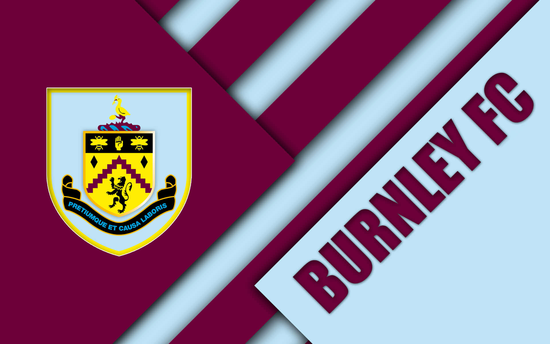 Equipodel Burnley Fc En Acción. Fondo de pantalla