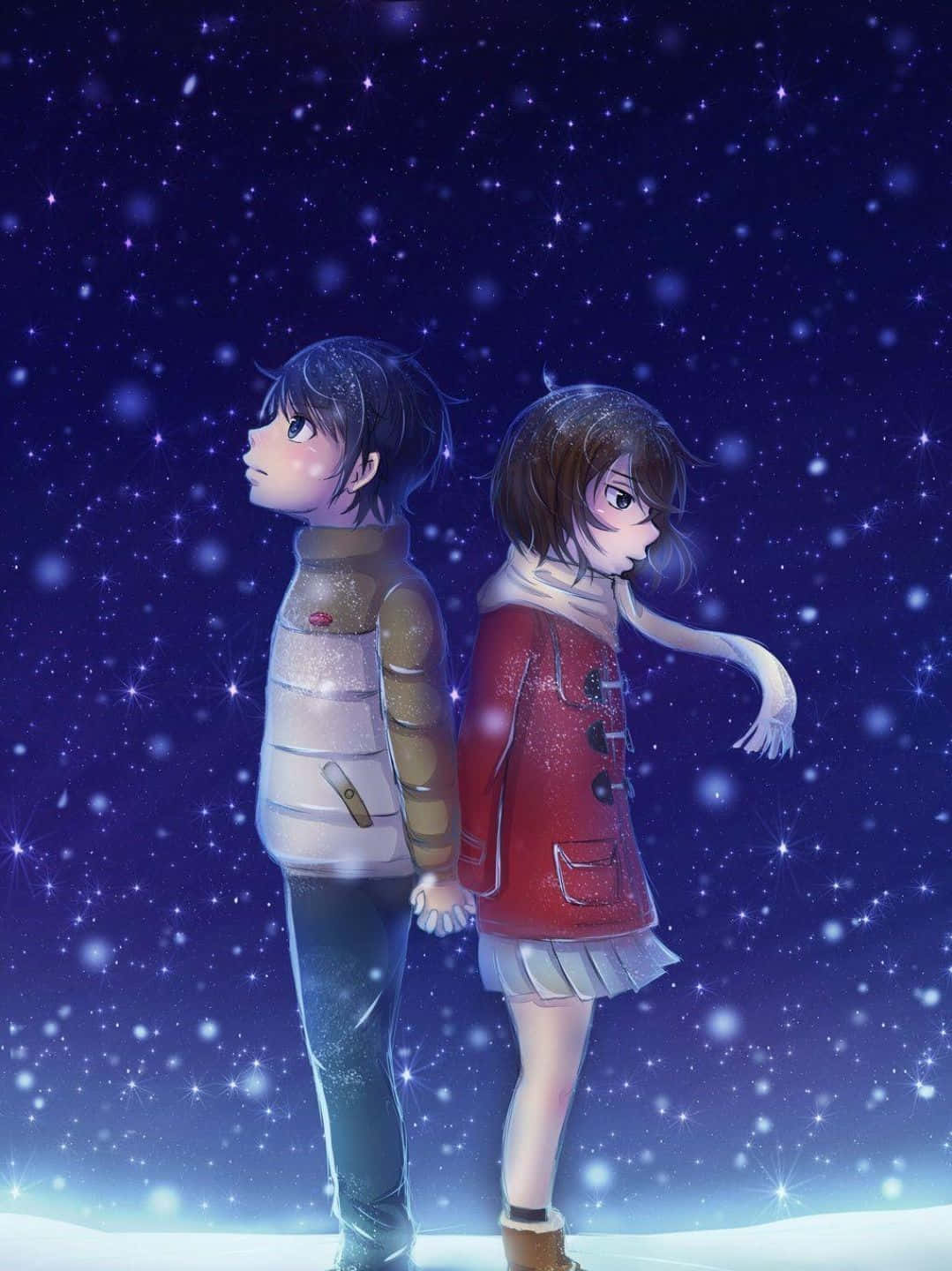 Download Erased Anime Kayo Satoru Sad Holding Hands Wallpaper ...