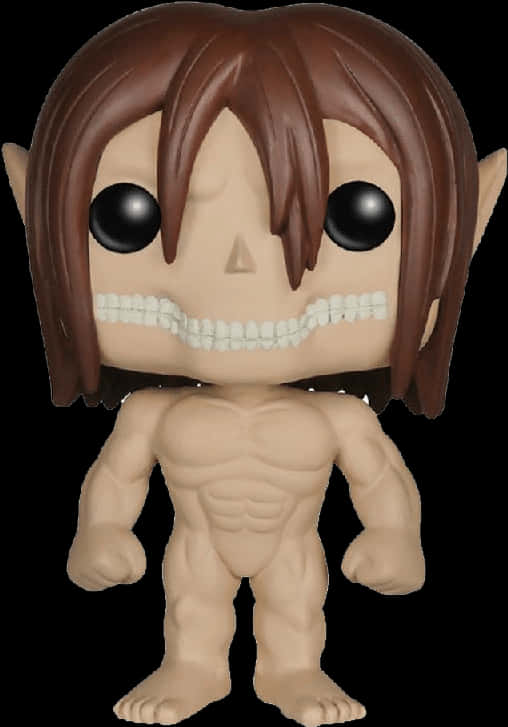 Eren Titan Form Funko Pop Figure PNG