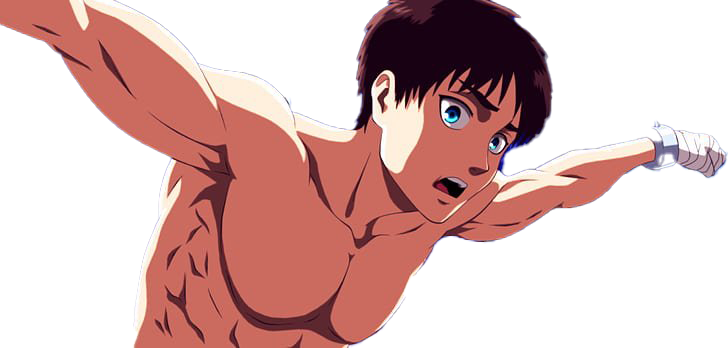 Eren Yeager Attackon Titan Action Pose PNG