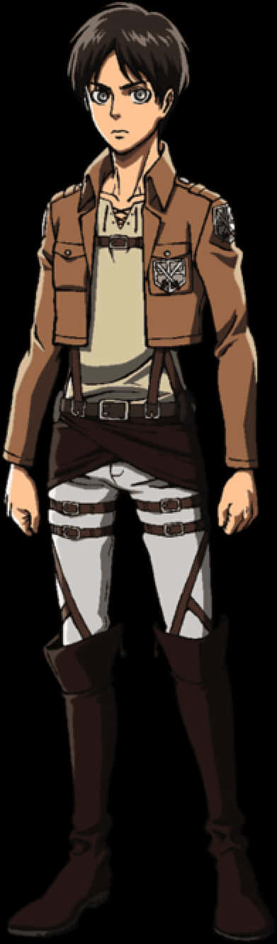 Eren Yeager Attackon Titan Character PNG