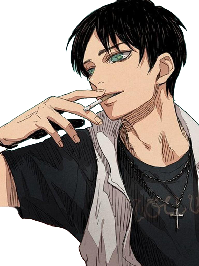 Eren Yeager Casual Look PNG