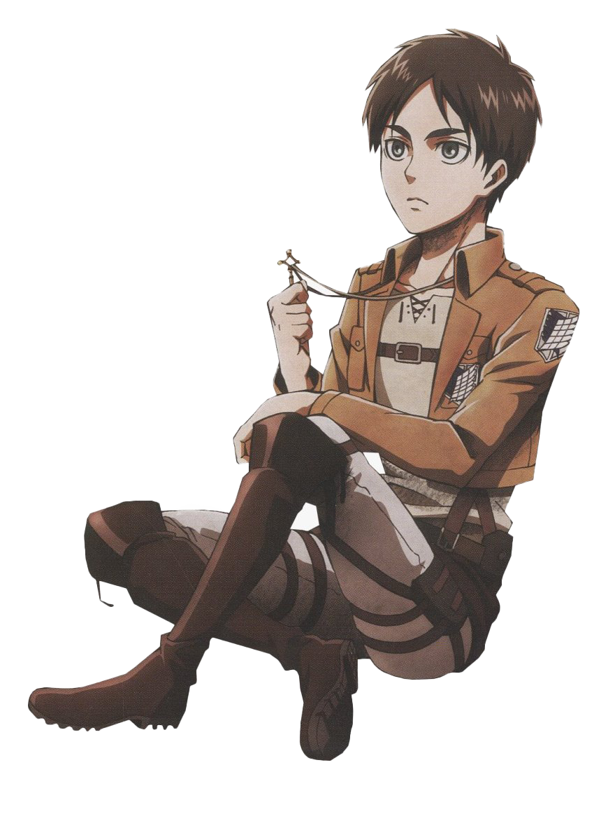 Eren Yeager Sittingwith Key PNG