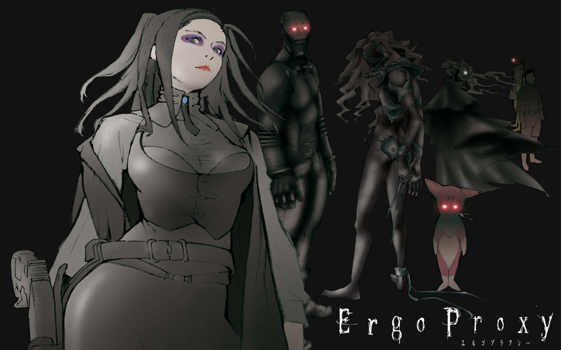 Download Protagonist From Ergo Proxy In A Dramatic Backdrop Wallpaper