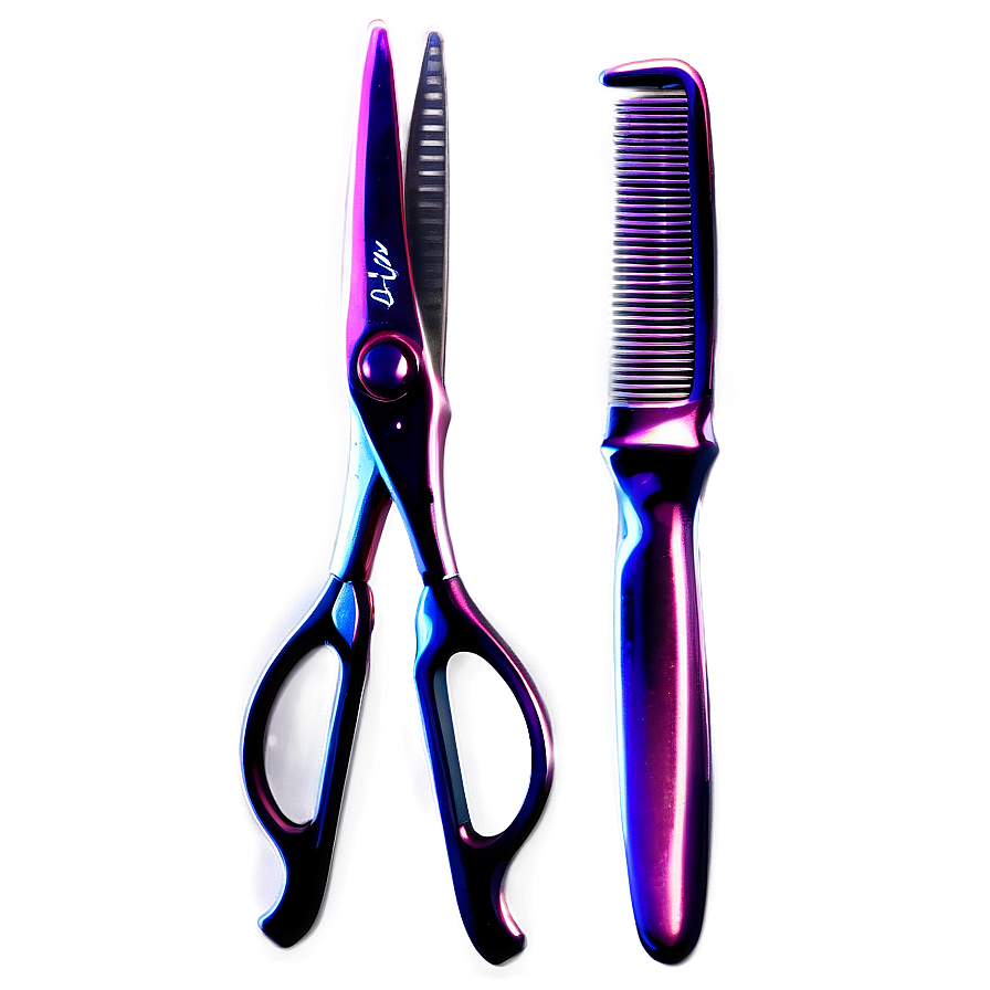 Ergonomic Barber Scissors Png Vty PNG