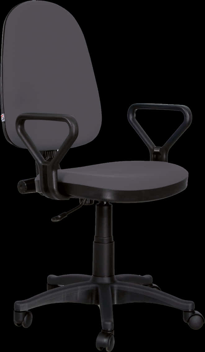 Ergonomic Office Chair Black PNG