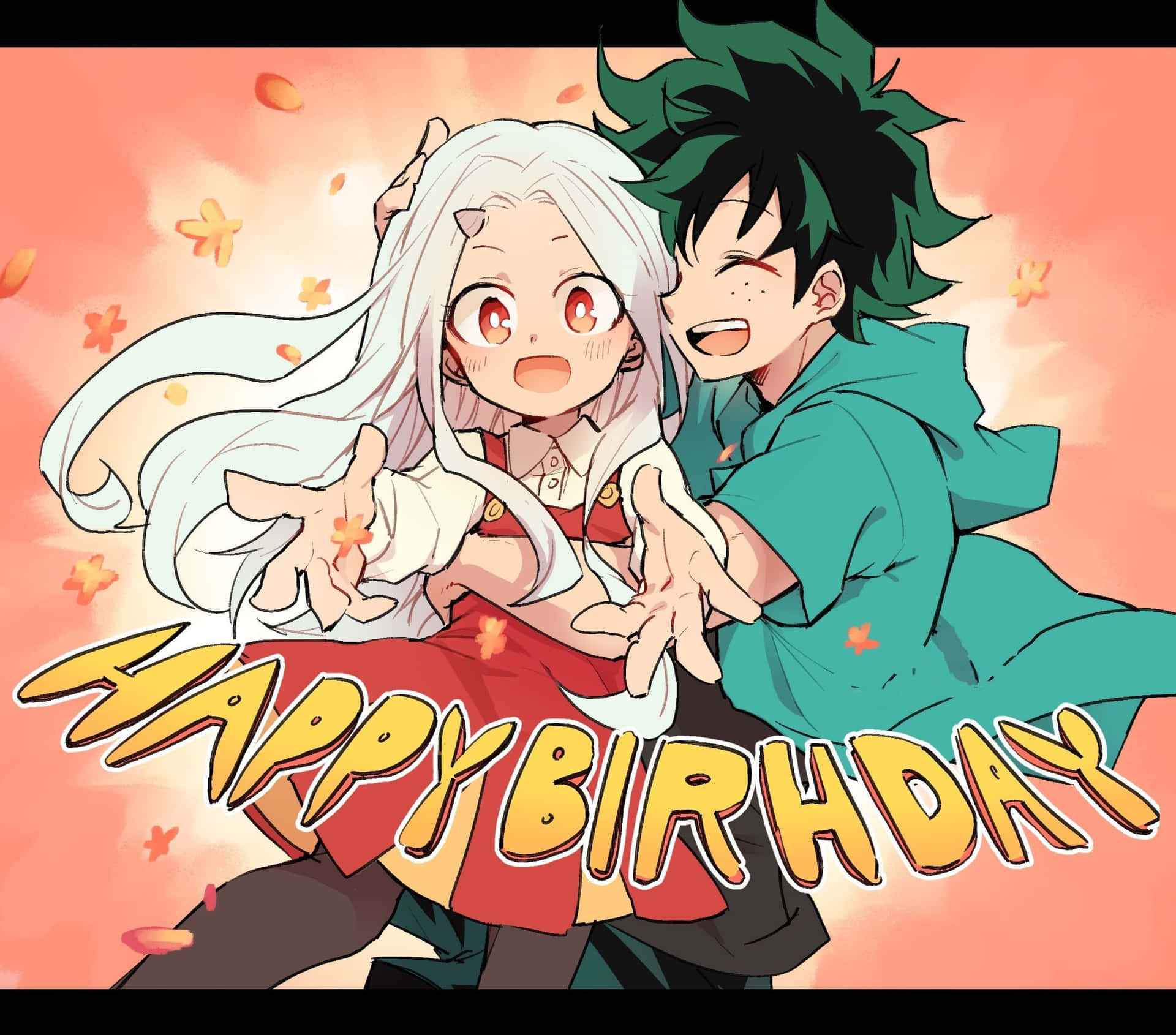 Happy Birthday Eri And Izuku My Hero Academia Wallpaper