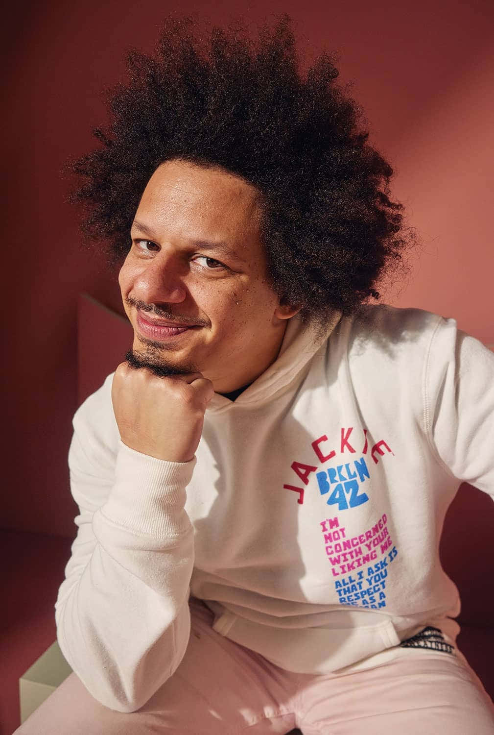 Eric Andre Smiling Portrait Wallpaper