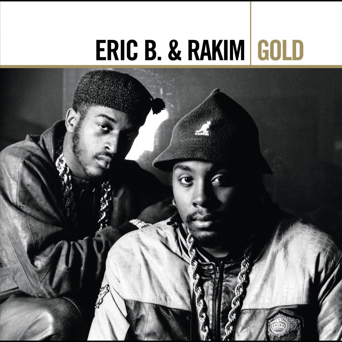 Eric B og Rakim Gold Greatest Hits Album Cover Wallpaper