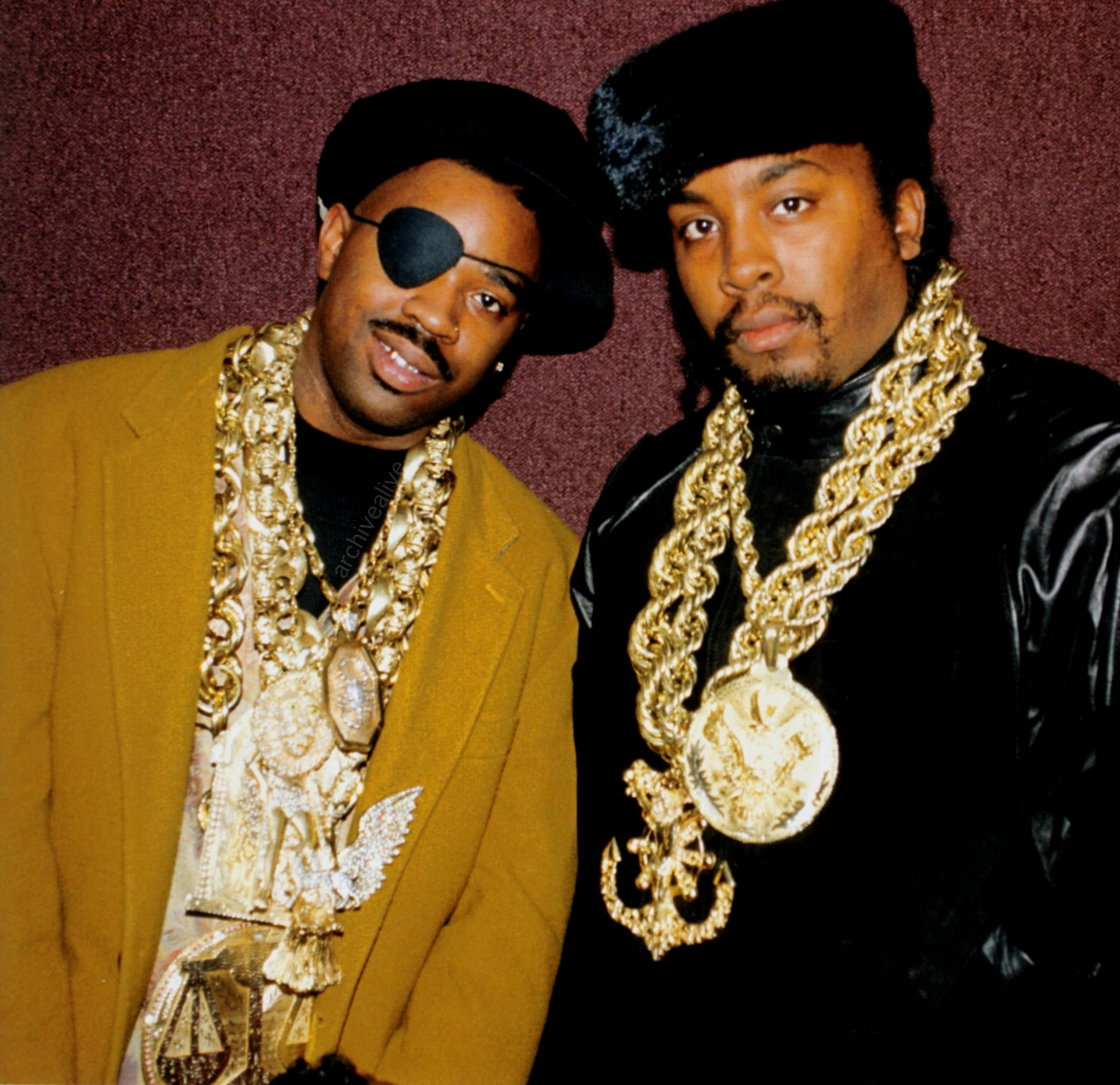 Eric B And Rakim Hip Hop Gold Chain Bling Wallpaper