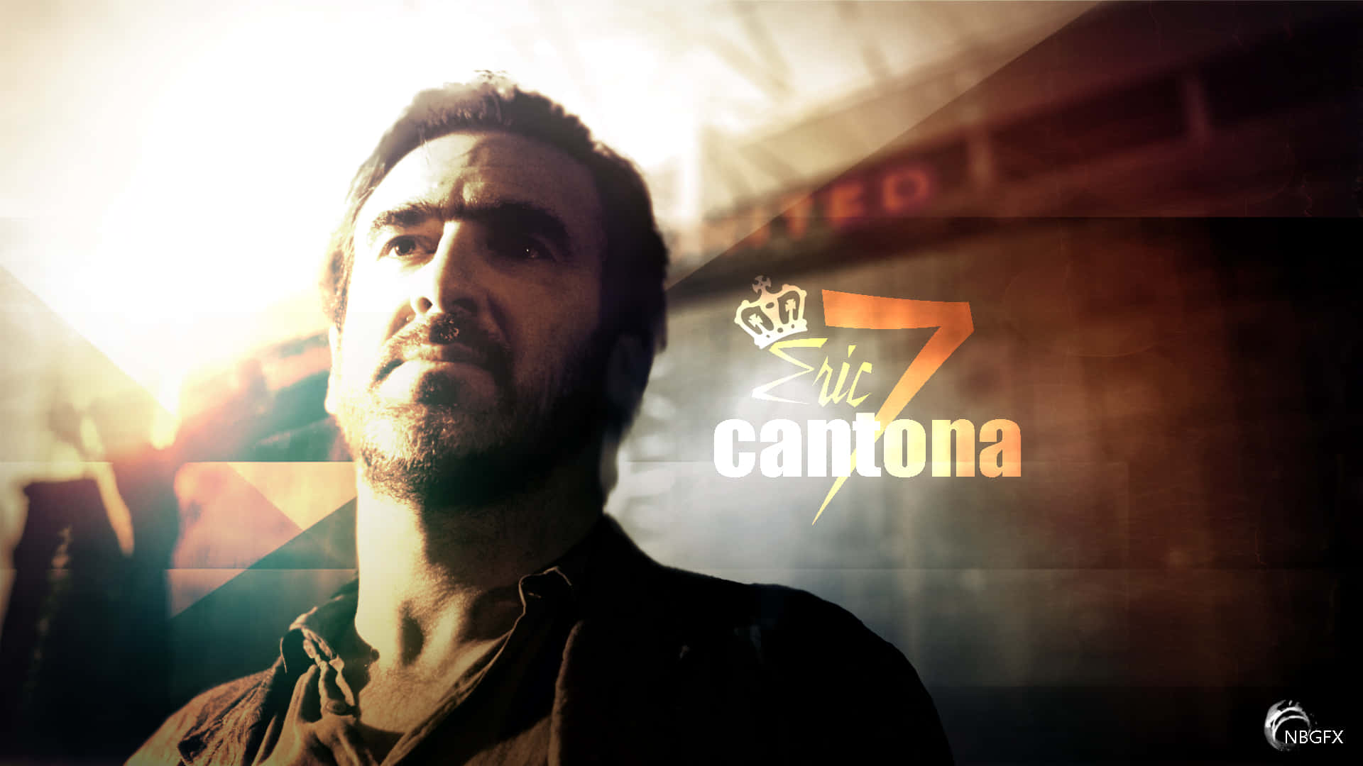 Eric Cantona Krone Syv Lag Grunge Wallpaper