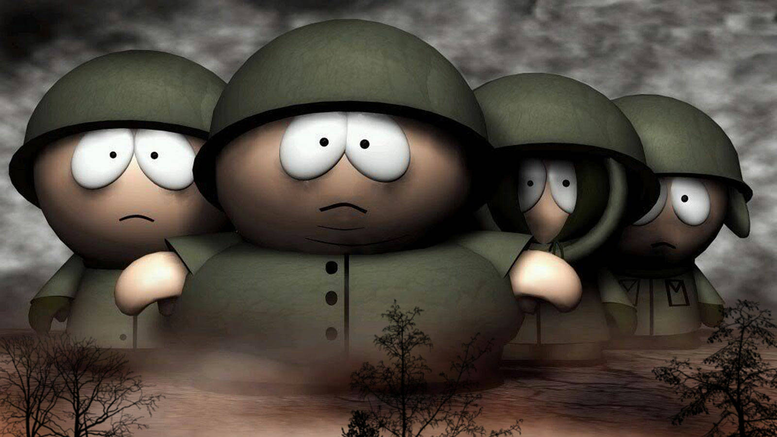 Eric Cartman Military Service Fan Art Wallpaper