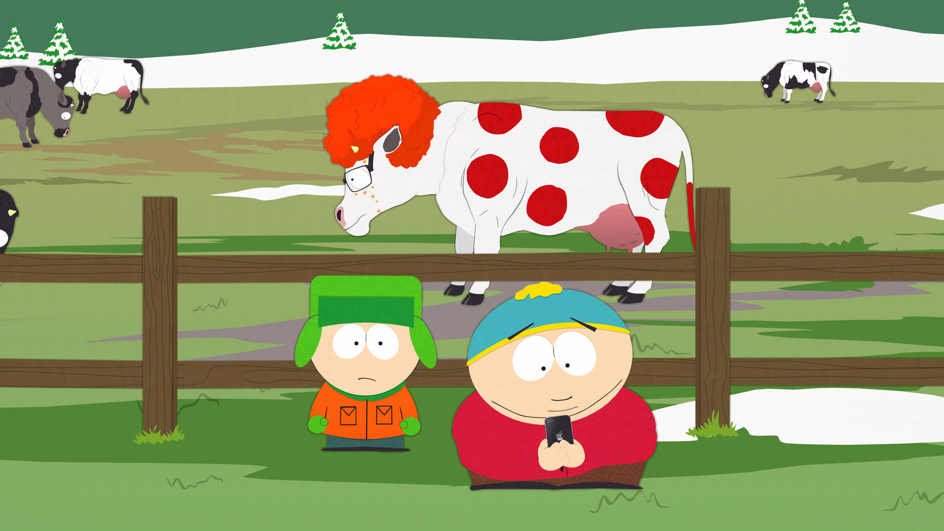 Eric Cartman - South Park Ginger Cow Episode Wallpaper