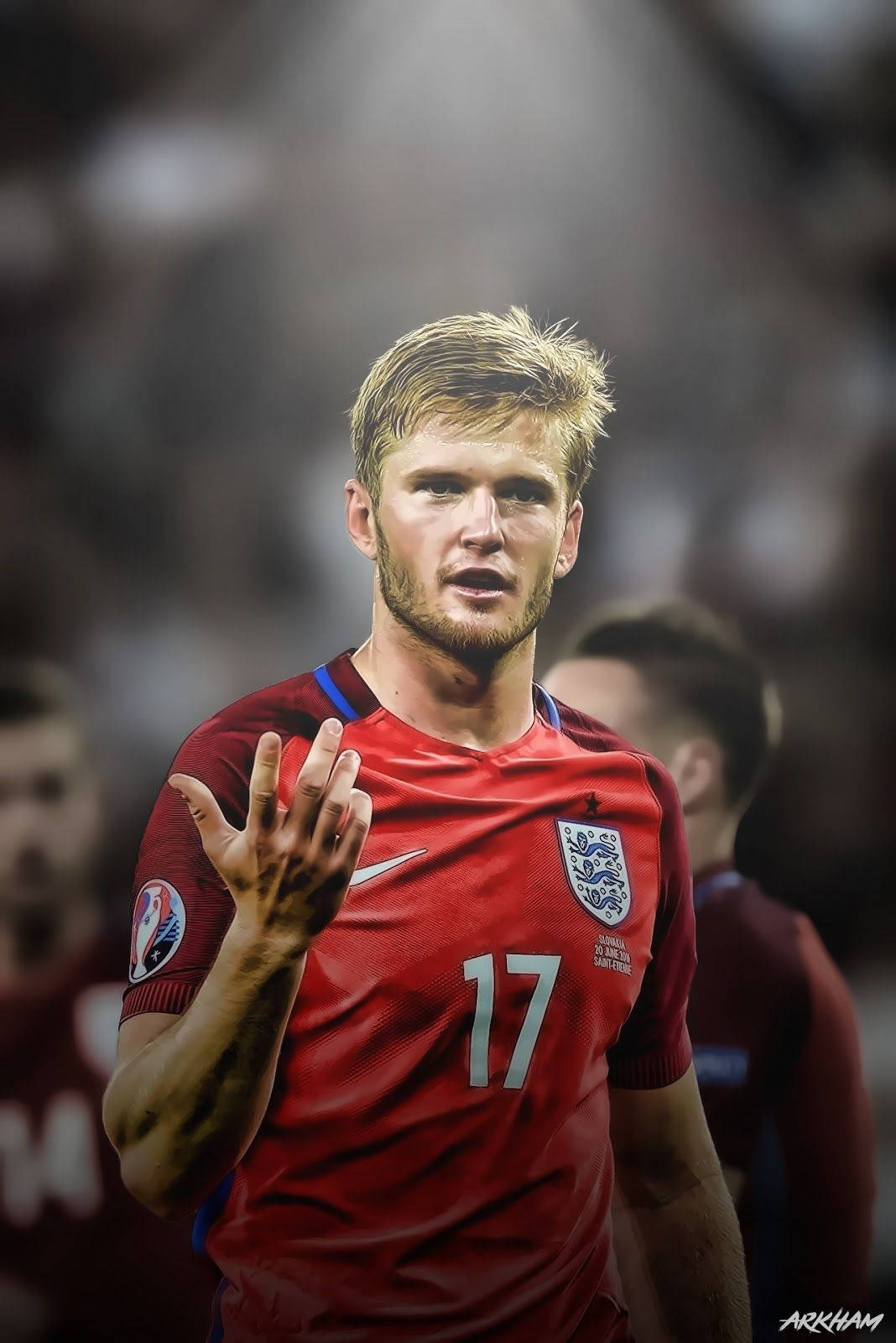 Eric Dier In Action On The Football Field Wallpaper