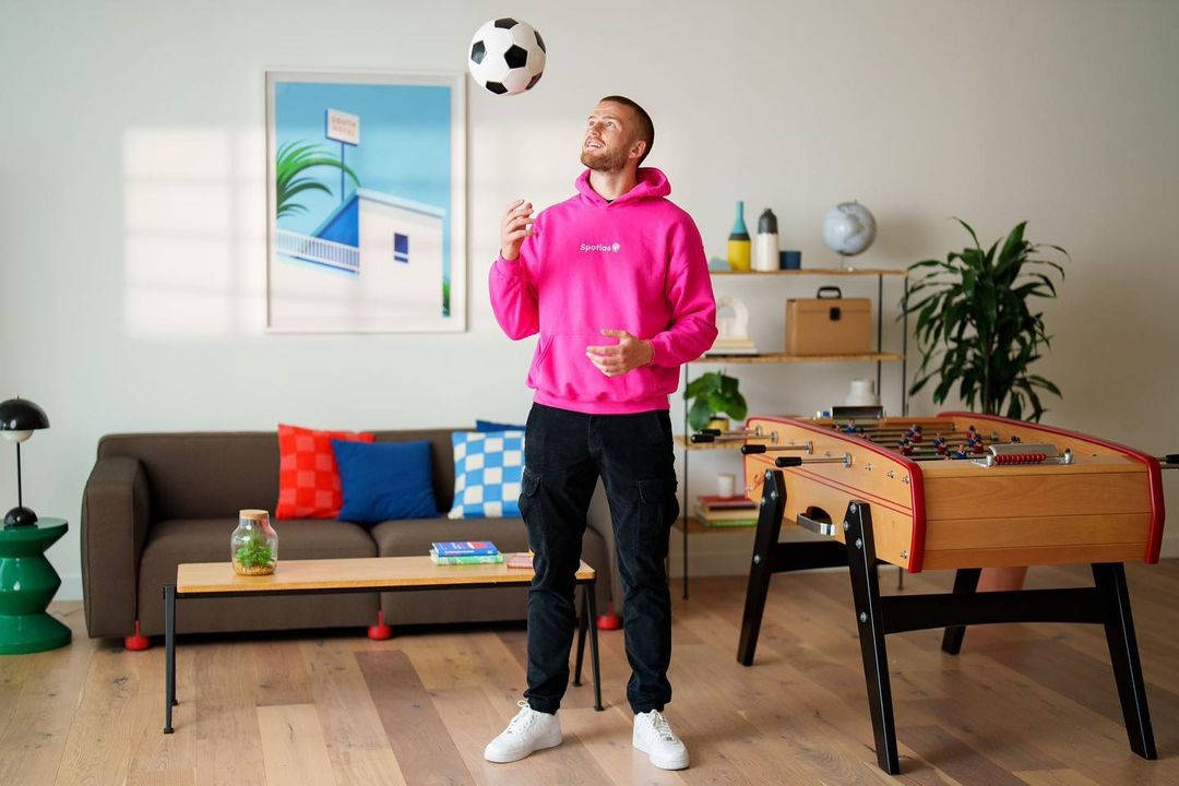 Eric Dier Playing In Living Room Wallpaper