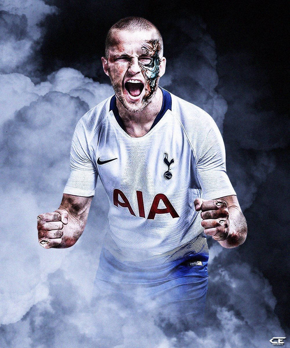 Eric Dier Pumping His Fists Wallpaper