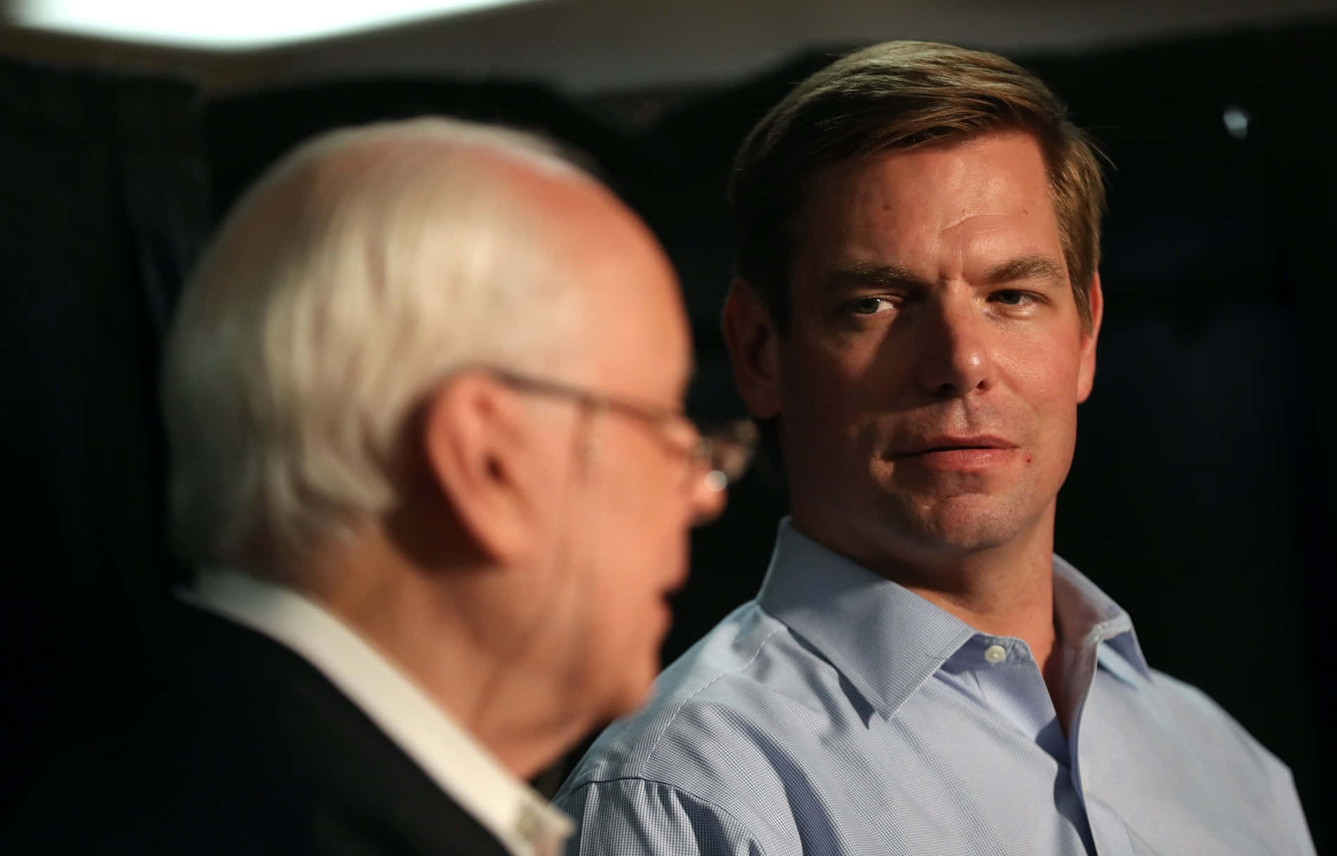 Eric Swalwell Side Glanceat Event Wallpaper