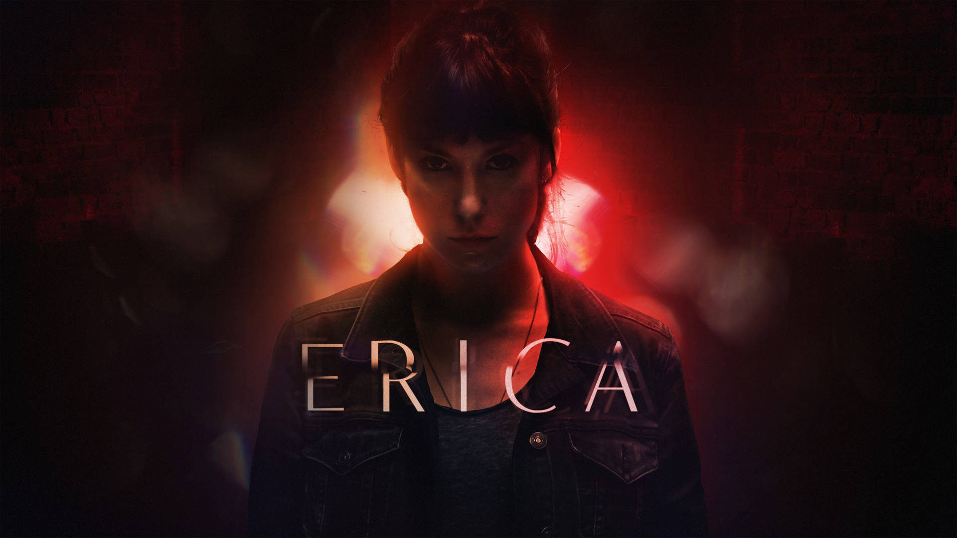 Erica Over Red Light-Source 4K PS4 Wallpaper
