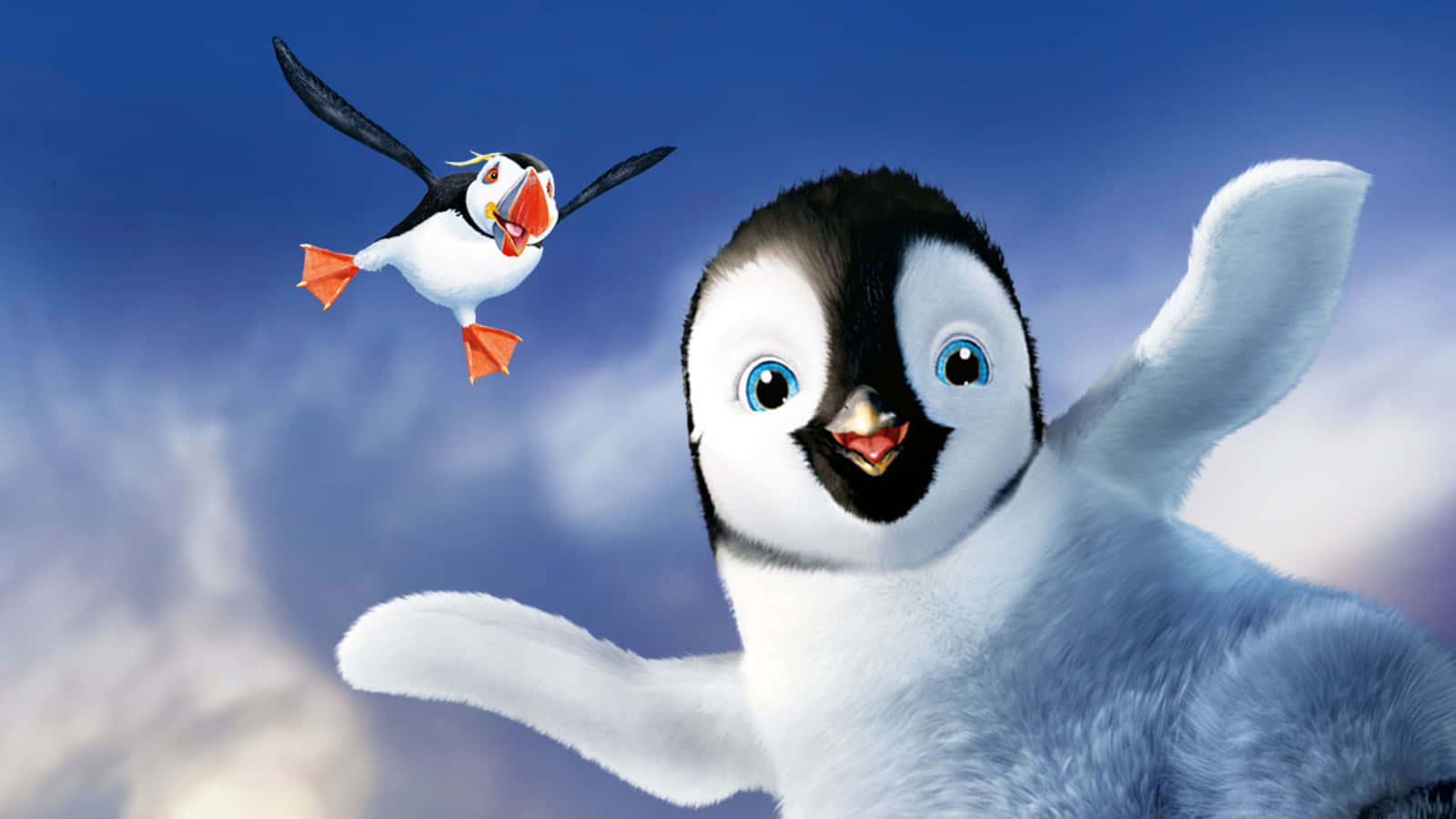 Download Erik Gliding On Ice In Happy Feet Two Wallpaper | Wallpapers.com