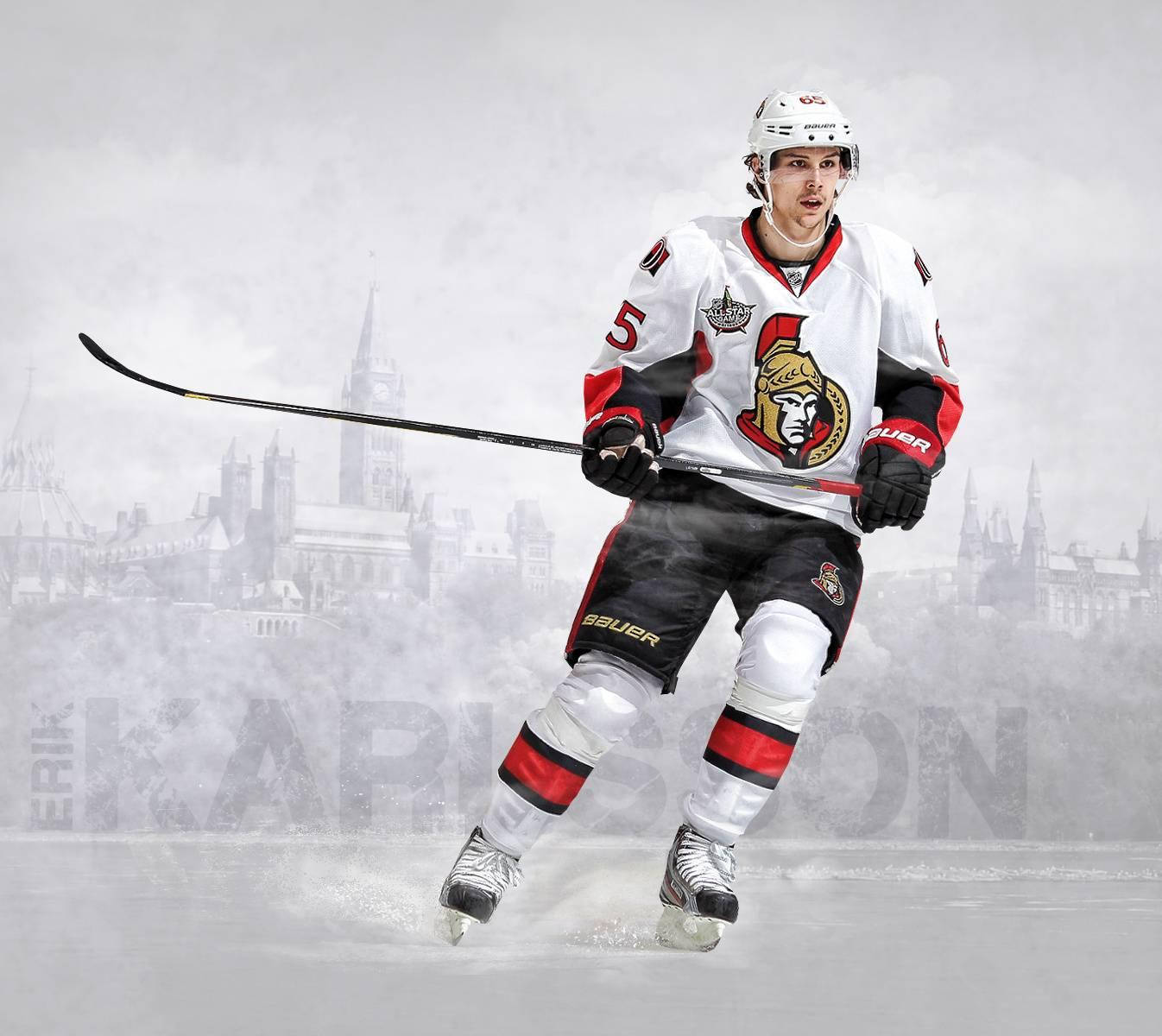 Erik Karlsson Ottawa Senators Poster Ice Hockey Wallpaper