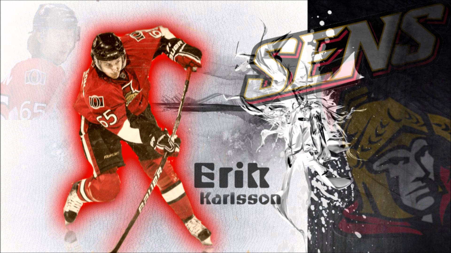 Erik Karlsson Senators Fanart Plakat Tapet: Wallpaper