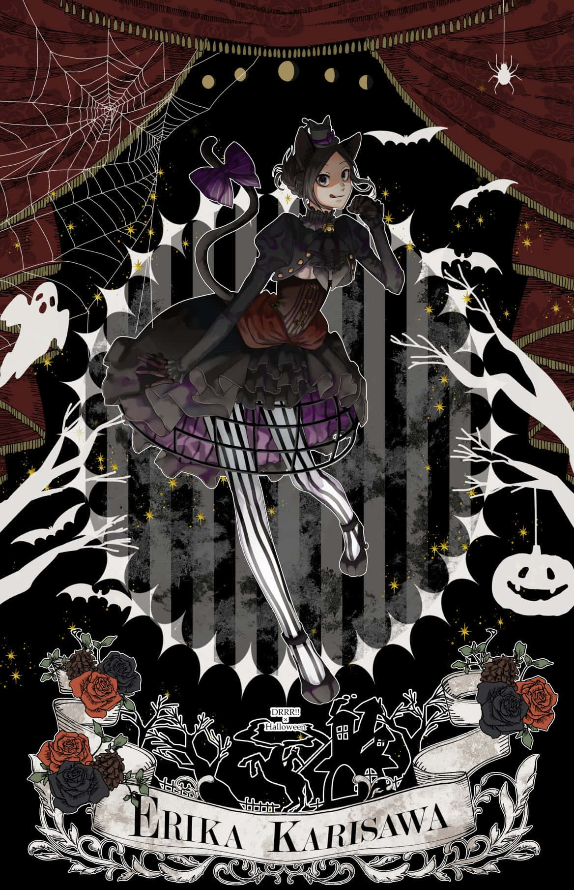 Seni Halloween Gotik Erika Karisawa Wallpaper