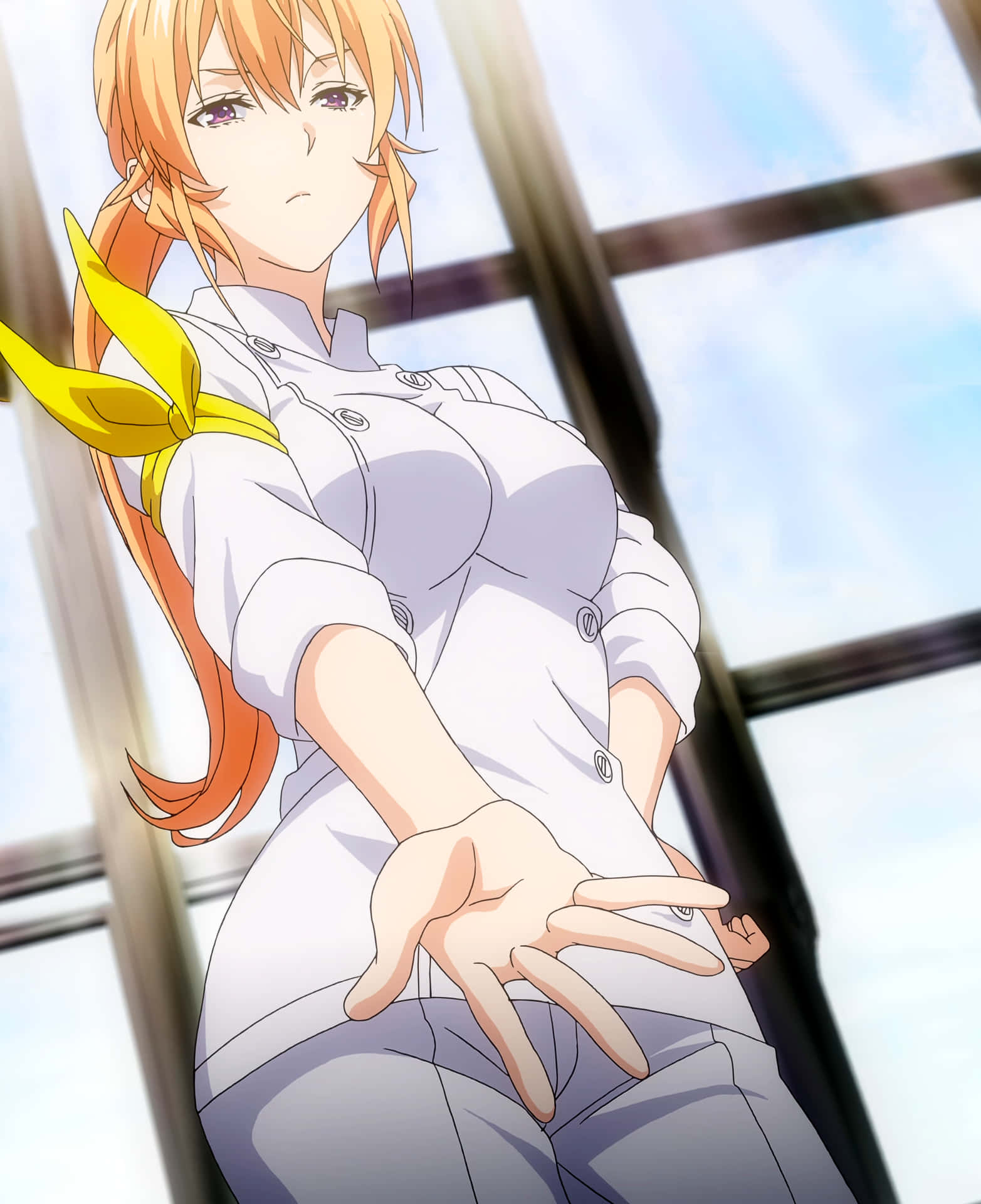 Erina Nakiri Anime Chef Portret Achtergrond