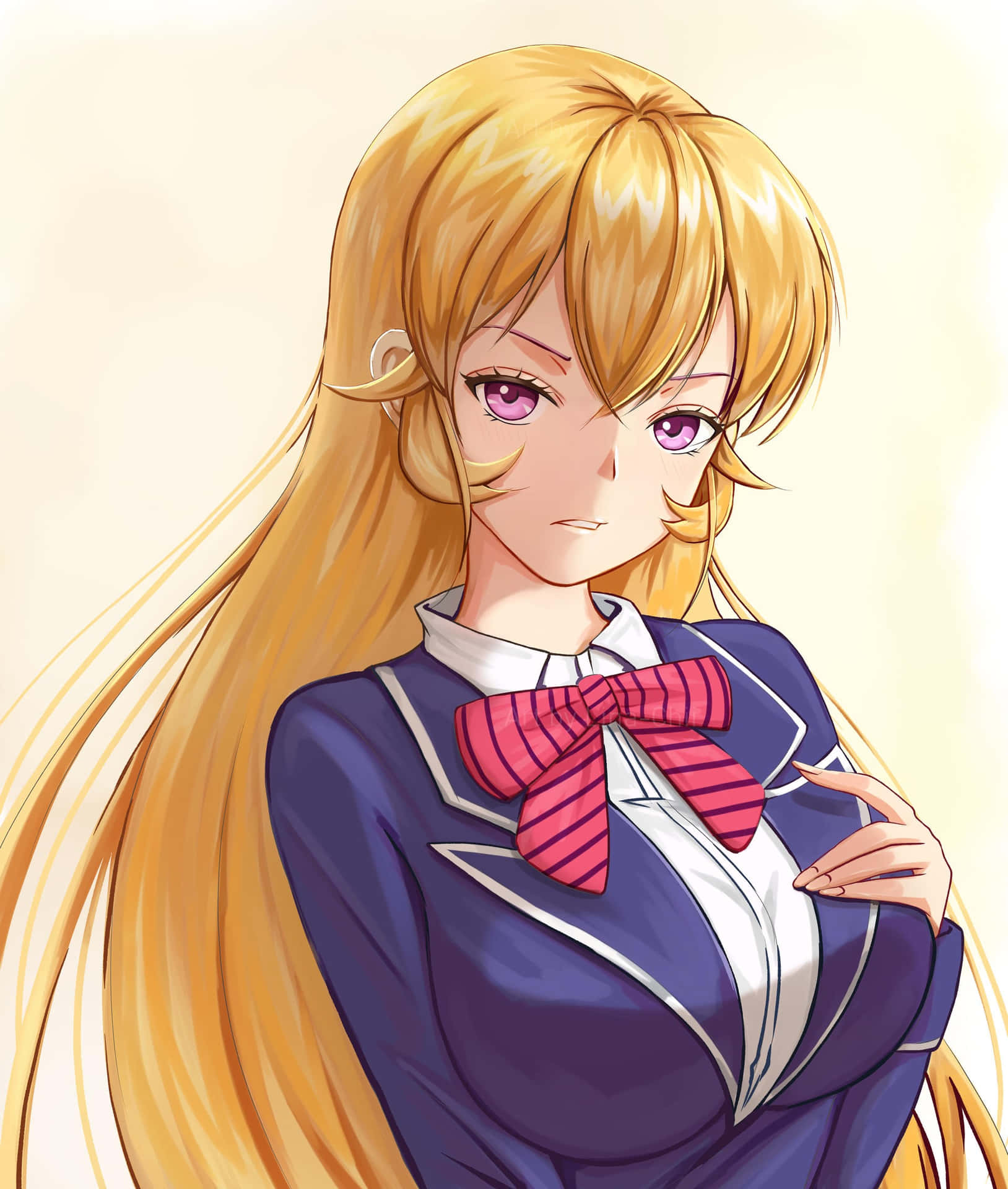 Erina Nakiri Anime Portret Achtergrond