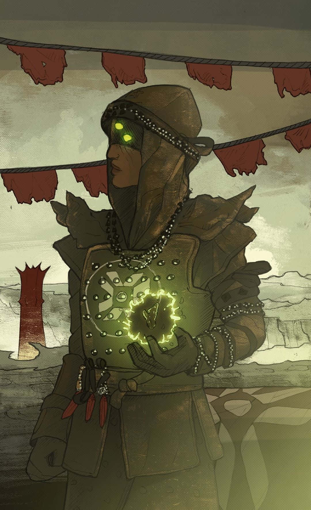 Eris Morn Mystieke Glans Achtergrond