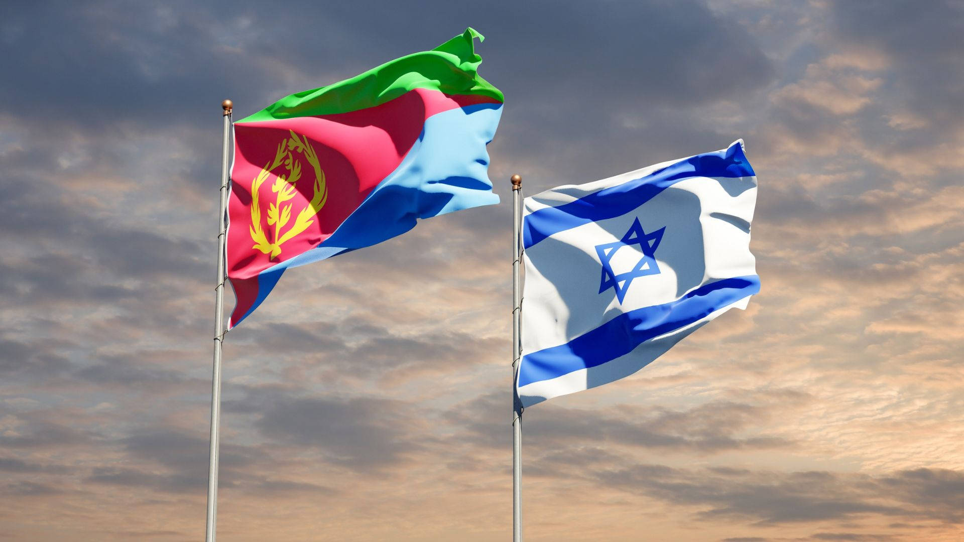Eritrea Med Israels Flag Wallpaper