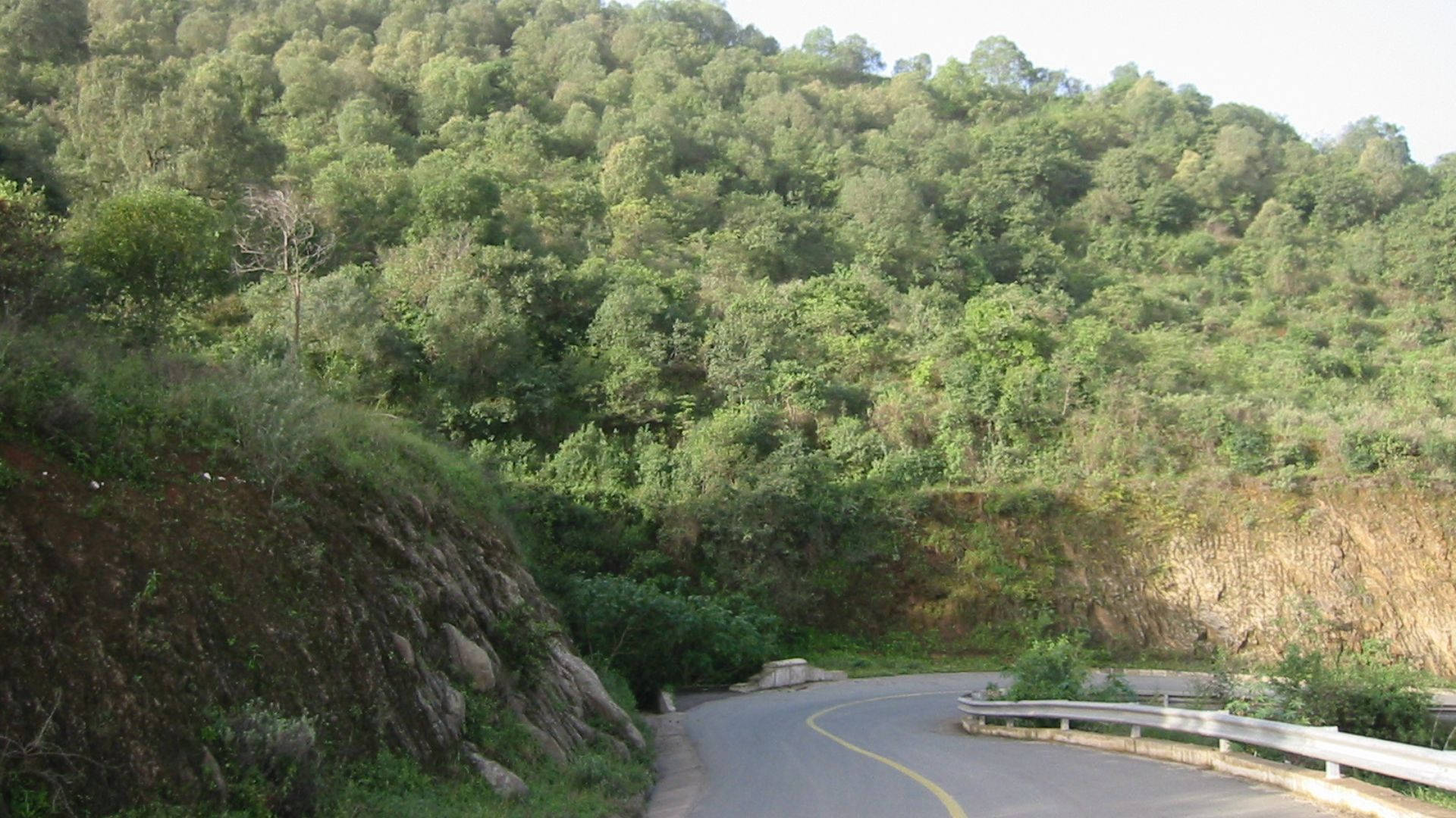 Eritrea Road In Mountain Background