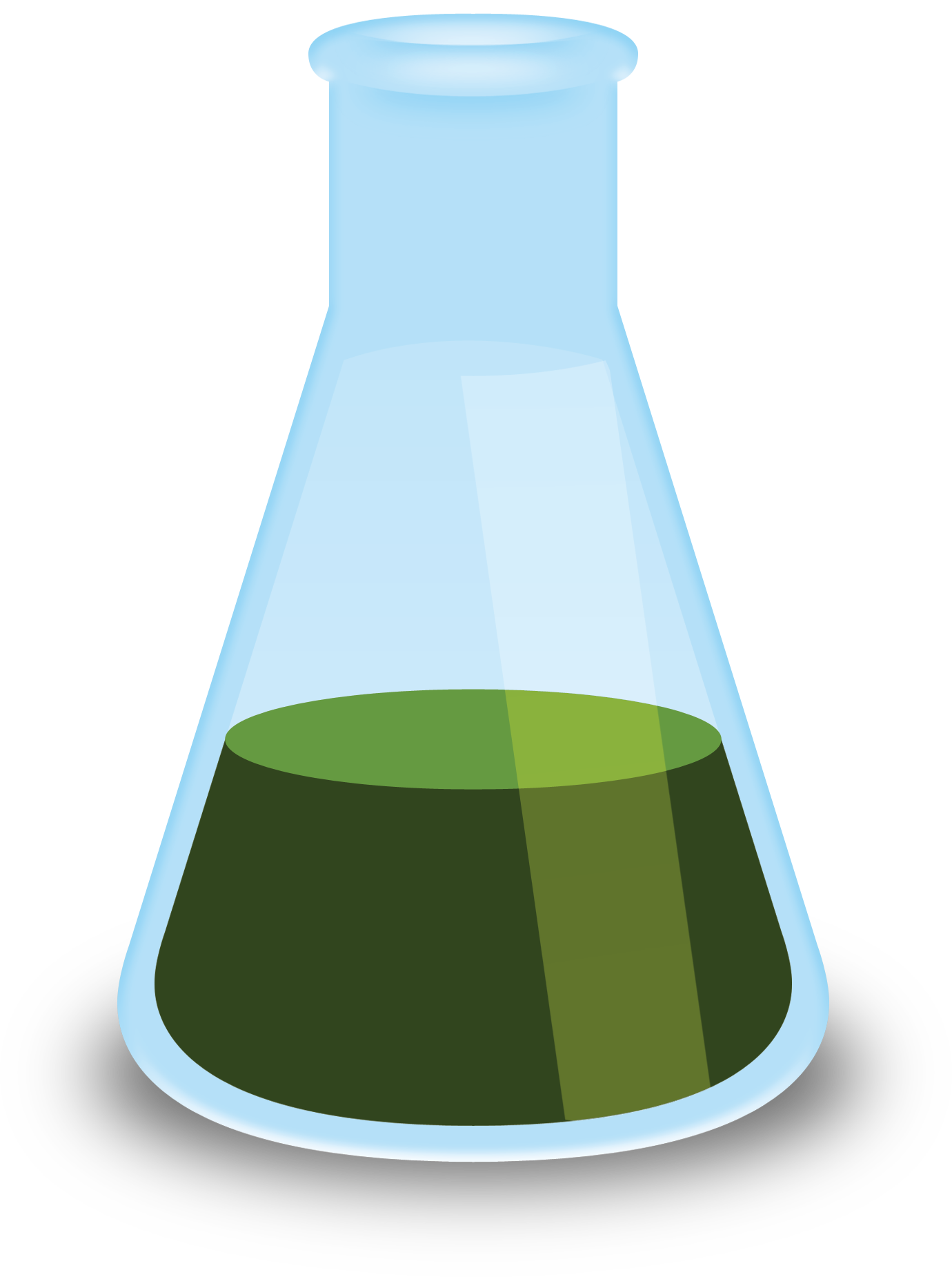 Erlenmeyer Flaskwith Green Liquid PNG