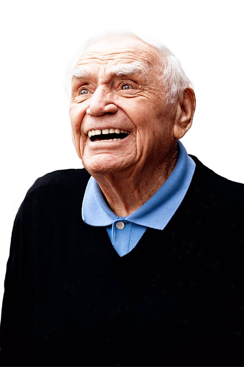 Ernest Borgnine lykkelig veteran skuespiller portrætfotografi Wallpaper