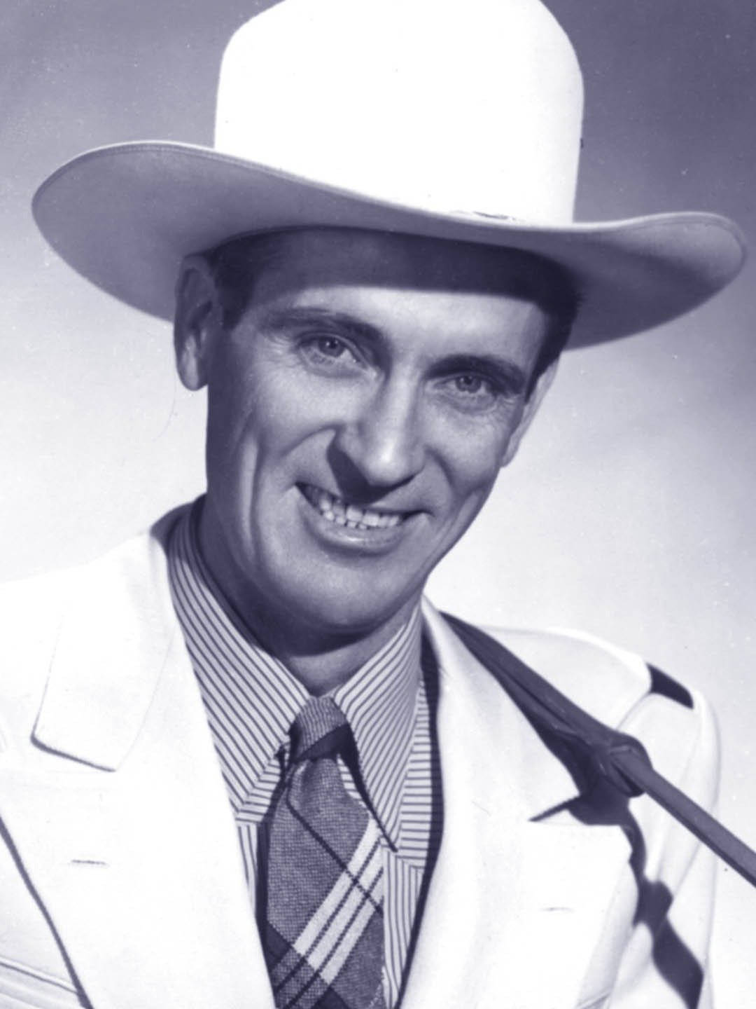 Iconic Country Star Ernest Tubb in Stetson Vintage Portrait Wallpaper