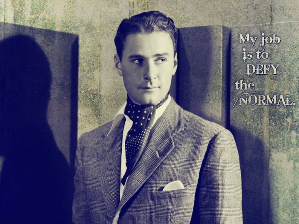 Errol Flynn Black And White Quotes Wallpaper