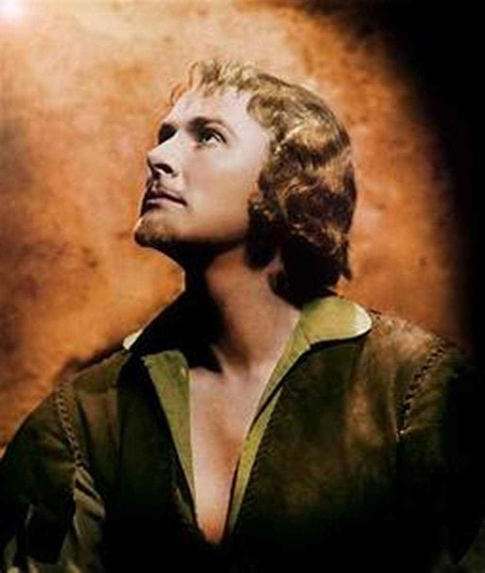 Retratode Robin Hood Por Errol Flynn. Papel de Parede