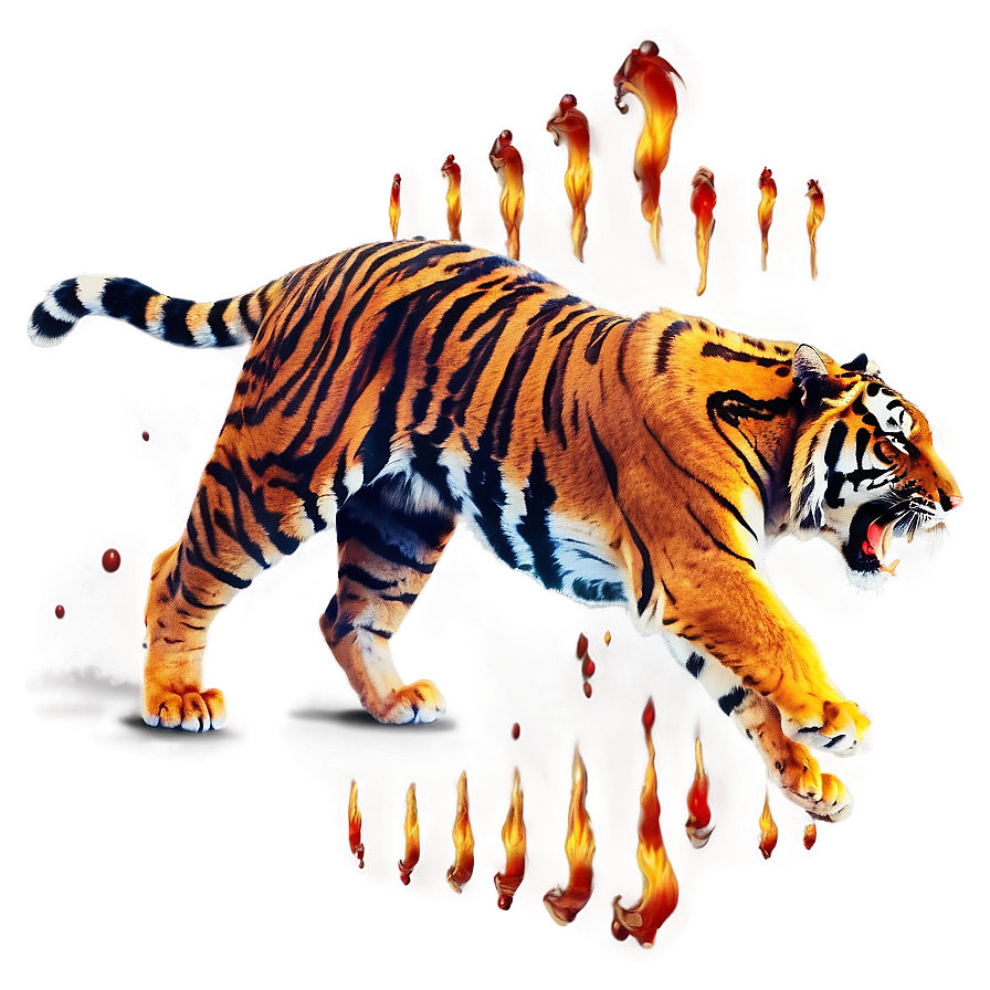 Erupting Anger Tiger Png Suc93 PNG